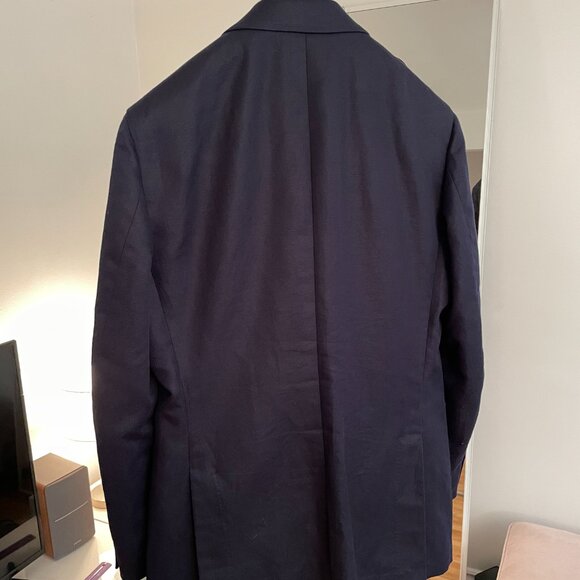 Spier & Mackay Cotton Linen Navy Suit 36R - Picture 2 of 5